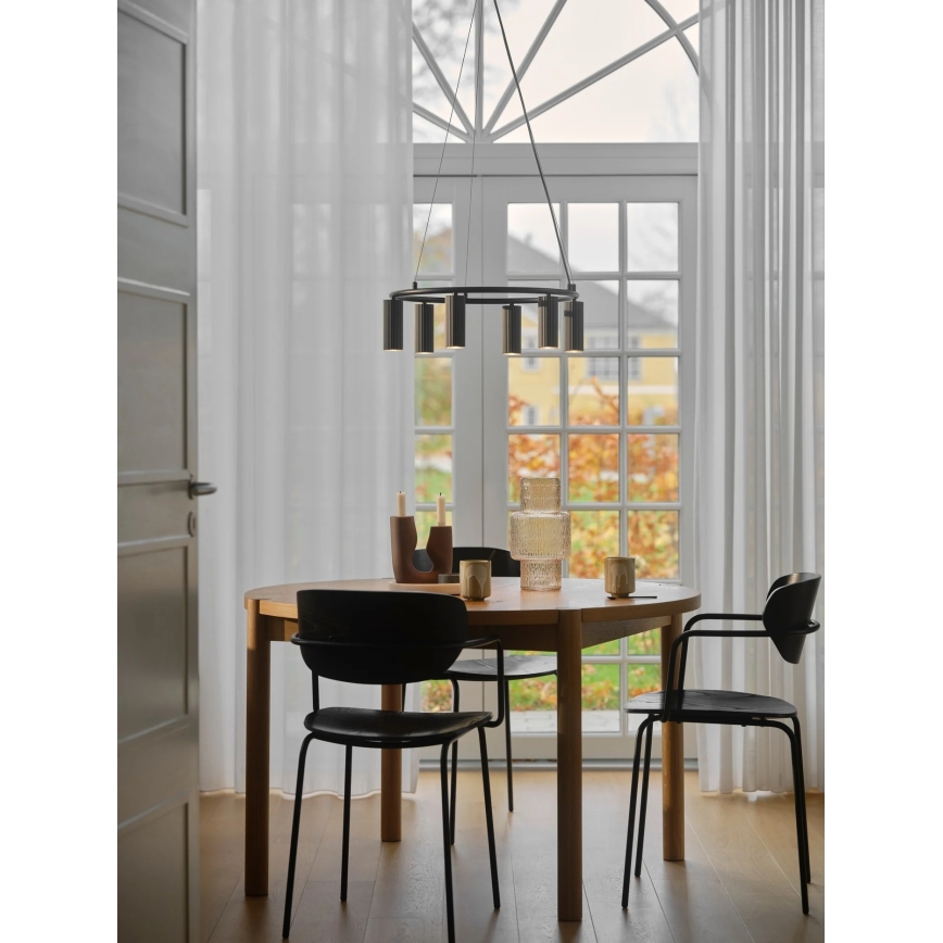 Nordlux - Lampa wisząca na lince VICO 6xGU10/5W/230V czarna