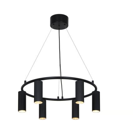 Nordlux - Lampa wisząca na lince VICO 6xGU10/5W/230V czarna