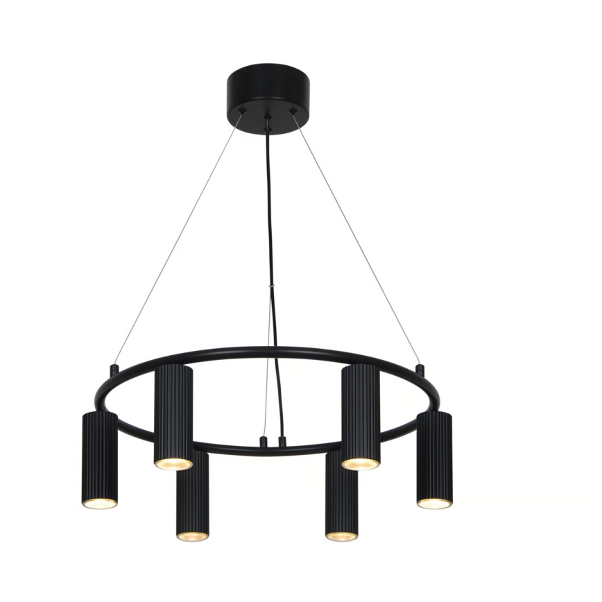 Nordlux - Lampa wisząca na lince VICO 6xGU10/5W/230V czarna