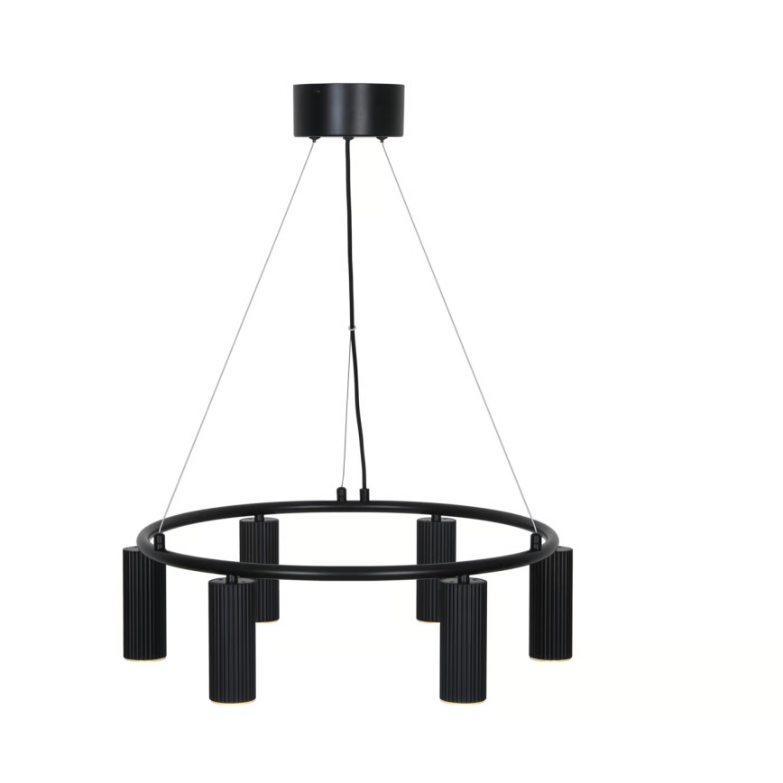 Nordlux - Lampa wisząca na lince VICO 6xGU10/5W/230V czarna