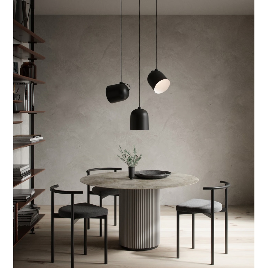 Nordlux - Lampa wisząca na przewodzie ANGLE 1xE27/25W/230V czarna