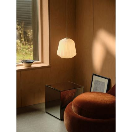 Nordlux - Lampa wisząca na przewodzie ELBIE 1xE27/15W/230V Ø 24 cm biała
