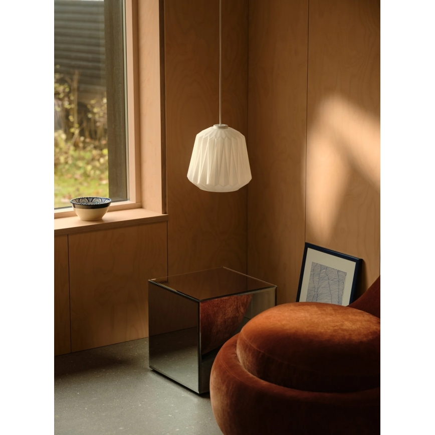 Nordlux - Lampa wisząca na przewodzie ELBIE 1xE27/15W/230V Ø 24 cm biała