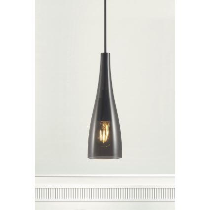 Nordlux - Lampa wisząca na przewodzie EMBLA 1xE27/40W/230V dymiona/czarna