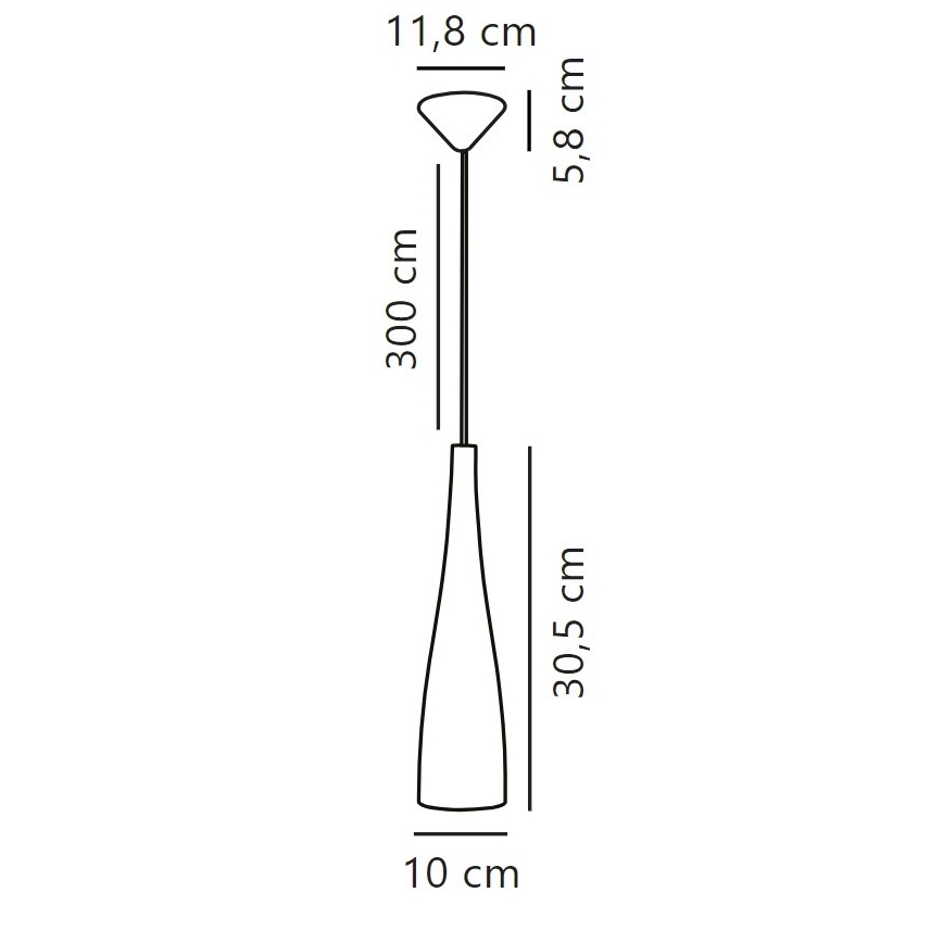 Nordlux - Lampa wisząca na przewodzie EMBLA 1xE27/40W/230V dymiona/czarna
