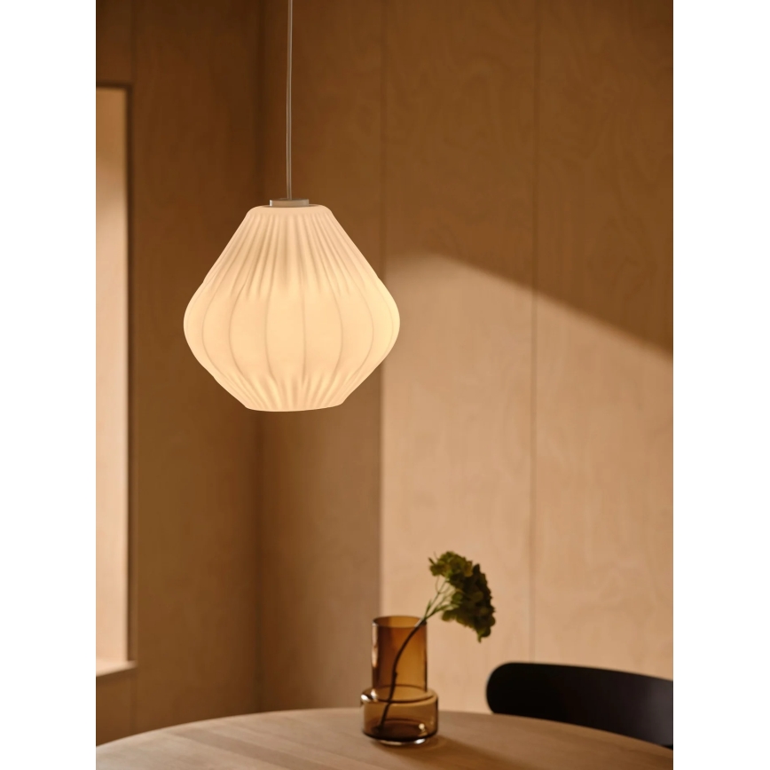 Nordlux - Lampa wisząca na przewodzie MALUCA 1xE27/15W/230V Ø 29 cm biała