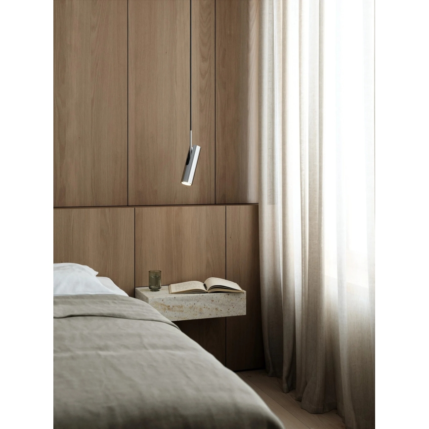 Nordlux - Lampa wisząca na przewodzie MIB 1xGU10/20W/230V błyszczący chrom