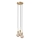 Nordlux - Lampa wisząca PACO na lince 3xE27/25W/230V mosiądz