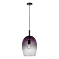 Nordlux - Lampa wisząca UMA na lince 1xE27/40W/230V Ø 23 cm czarna/dymiona