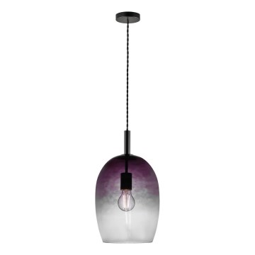 Nordlux - Lampa wisząca UMA na lince 1xE27/40W/230V Ø 23 cm czarna/dymiona