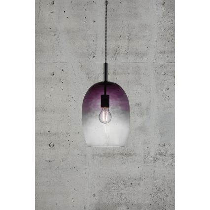Nordlux - Lampa wisząca UMA na lince 1xE27/40W/230V Ø 23 cm czarna/dymiona