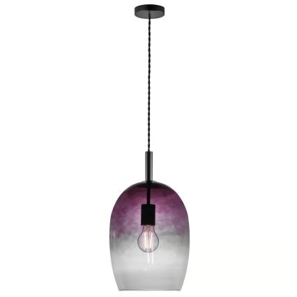 Nordlux - Lampa wisząca UMA na lince 1xE27/40W/230V Ø 23 cm czarna/dymiona