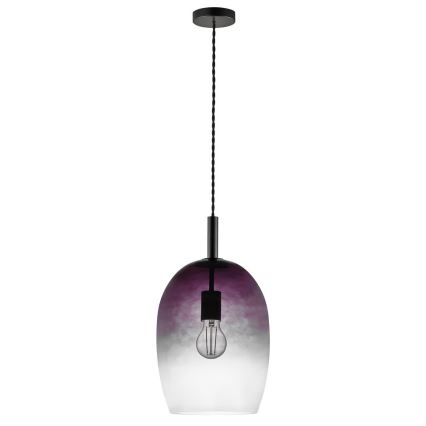Nordlux - Lampa wisząca UMA na lince 1xE27/40W/230V Ø 23 cm czarna/dymiona
