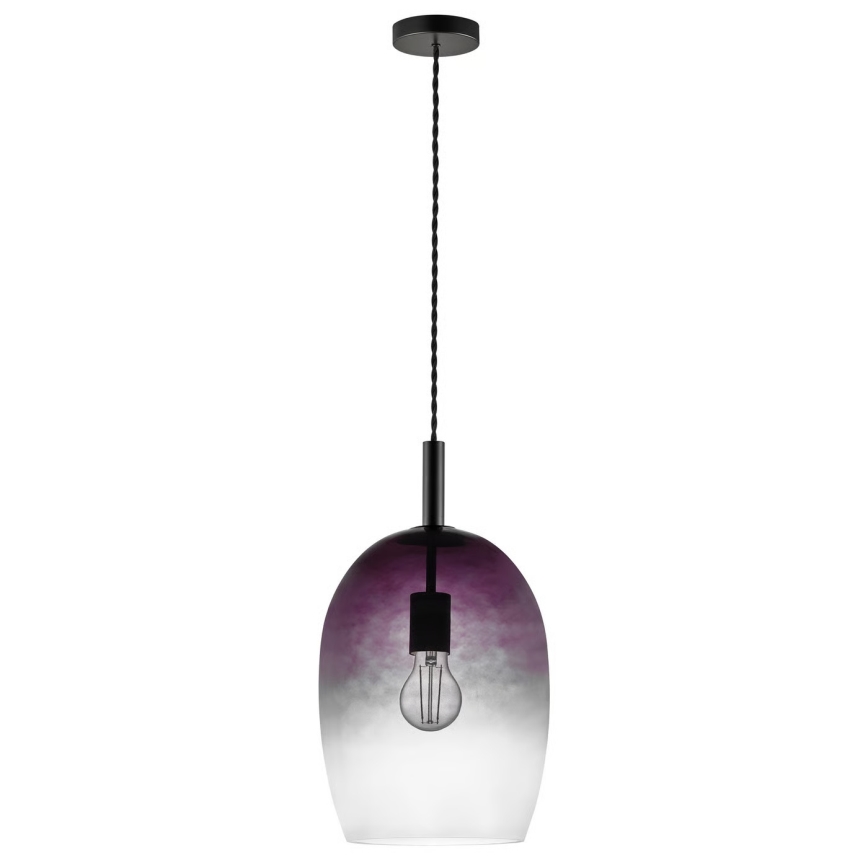 Nordlux - Lampa wisząca UMA na lince 1xE27/40W/230V Ø 23 cm czarna/dymiona
