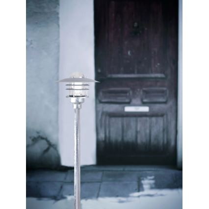 Nordlux - Lampa zewnętrzna AGGER 1xE27/60W/230V IP54 srebrna 83 cm