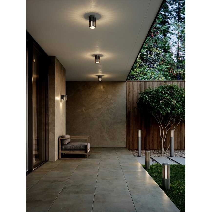 Nordlux - Lampa zewnętrzna ALUDRA 1xE27/15W/230V IP44 antracyt 95,4 cm