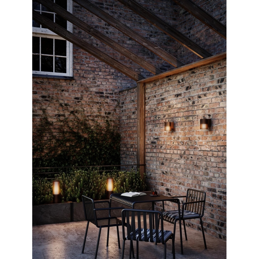 Nordlux - Lampa zewnętrzna ALUDRA 1xE27/15W/230V IP44 brązowy 45,4 cm
