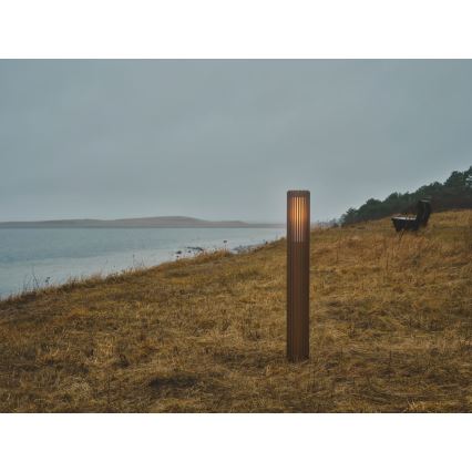 Nordlux - Lampa zewnętrzna ALUDRA 1xE27/15W/230V IP44 brązowy 95,4 cm