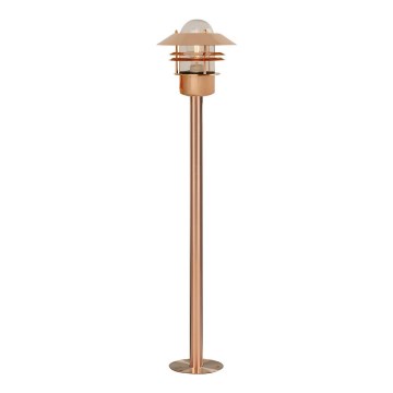 Nordlux - Lampa zewnętrzna BLOKHUS 1xE27/60W/230V IP54 miedziana