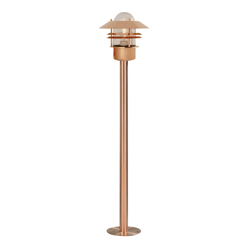 Nordlux - Lampa zewnętrzna BLOKHUS 1xE27/60W/230V IP54 miedziana