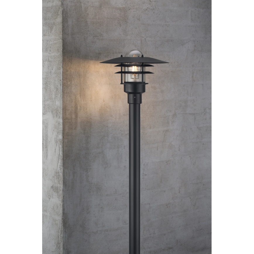 Nordlux - Lampa zewnętrzna LONSTRUP 1xE27/60W/230V IP44 czarny 116 cm