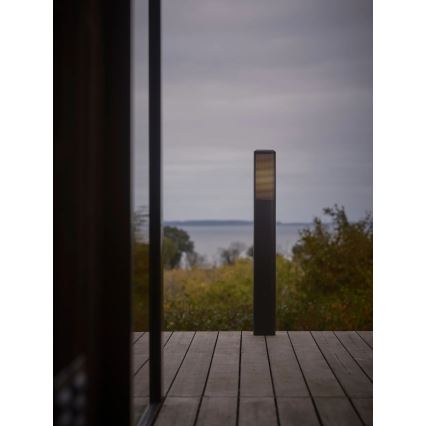 Nordlux - Lampa zewnętrzna SIDARA 1xE27/15W/230V IP44 95 cm czarna