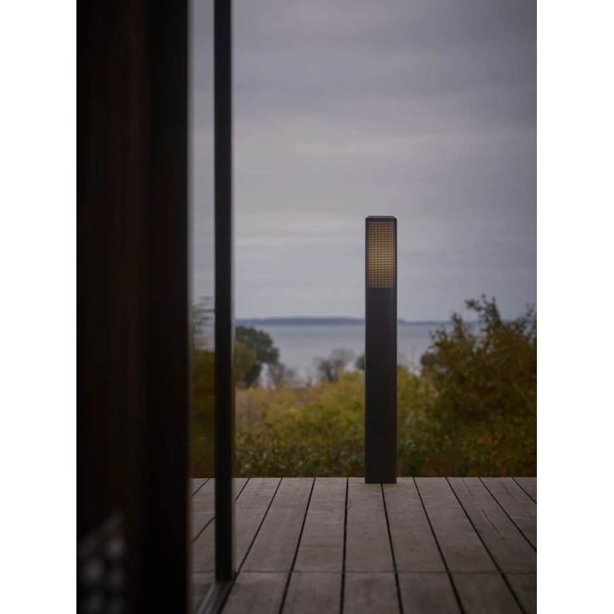 Nordlux - Lampa zewnętrzna SIDARA 1xE27/15W/230V IP44 95 cm czarna