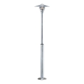 Nordlux - Lampa zewnętrzna VEJERS 1xE27/60W/230V IP54 srebrna 130 cm