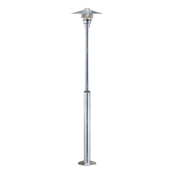 Nordlux - Lampa zewnętrzna VEJERS 1xE27/60W/230V IP54 srebrna 130 cm