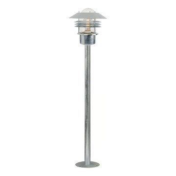 Nordlux - Lampa zewnętrzna VEJERS 1xE27/60W/230V IP54 srebrna 92 cm