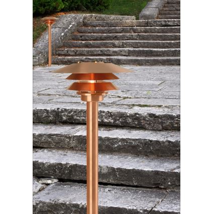 Nordlux - Lampa zewnętrzna VENO 1xE27/60W/230V IP54 miedziana