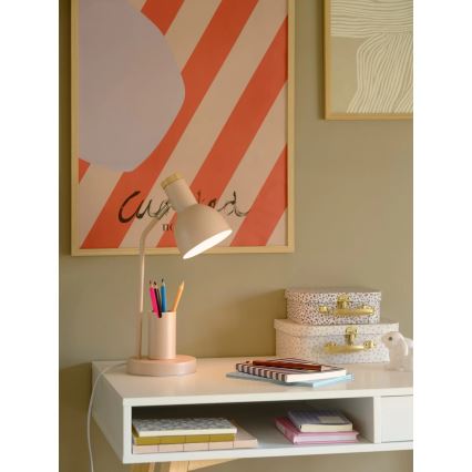 Nordlux - Lampka stołowa DEVONE 1xE27/15W/230V różowa