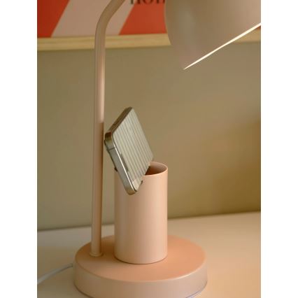 Nordlux - Lampka stołowa DEVONE 1xE27/15W/230V różowa