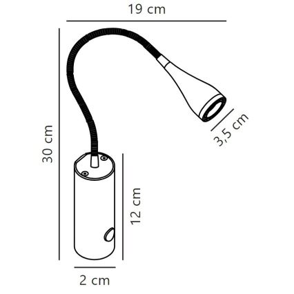 Nordlux - LED Kinkiet punktowy MENTO LED/3W/230V biały