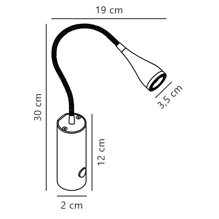 Nordlux - LED Kinkiet punktowy MENTO LED/3W/230V biały