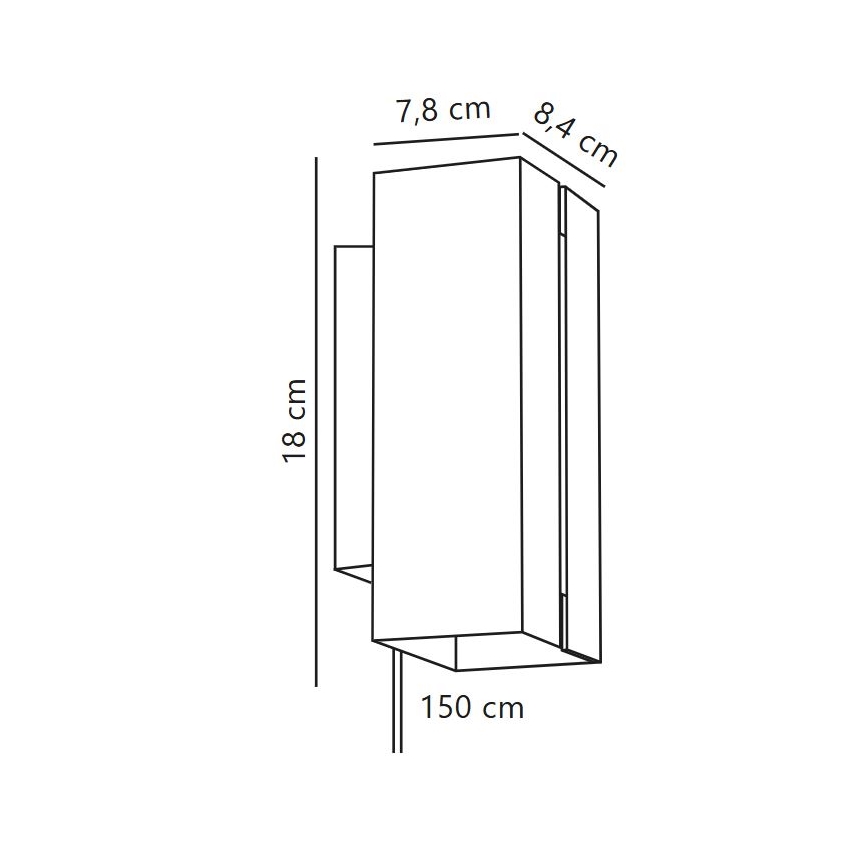 Nordlux - LED Kinkiet ściemnialny CURTIZ 2xLED/4,5W/230V czarny