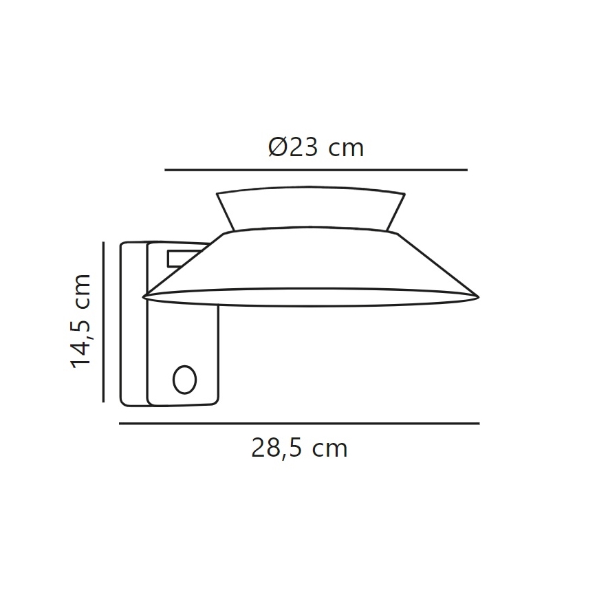 Nordlux - LED Kinkiet solarny z czujnikiem JUSTINA LED/5W/3,7V IP44