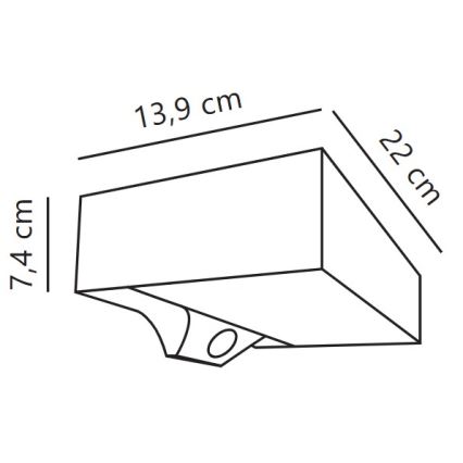 Nordlux - LED Kinkiet solarny z czujnikiem MONAY LED/5W/5V 3000K IP44