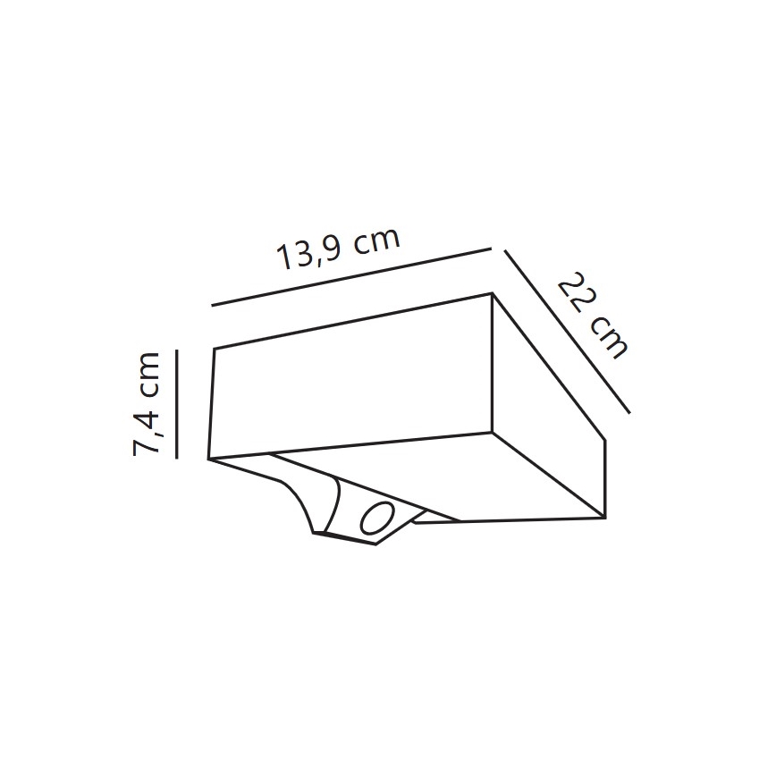 Nordlux - LED Kinkiet solarny z czujnikiem MONAY LED/5W/5V 3000K IP44
