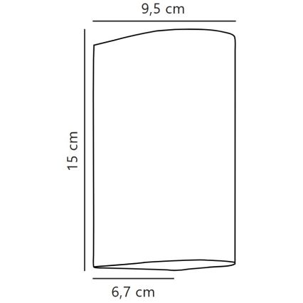Nordlux - LED Kinkiet zewnętrzny ASBOL LED/13,3W/230V 3000K IP44