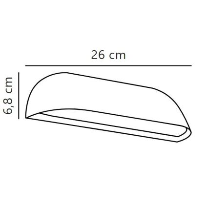 Nordlux - LED Kinkiet zewnętrzny FRONT LED/9,5W/230V IP44