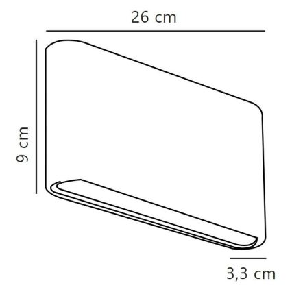 Nordlux - LED Kinkiet zewnętrzny KINVER LED/10W/230V IP54 czarny