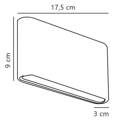 Nordlux - LED kinkiet zewnętrzny KINVER LED/8,5W/230V IP54 biały