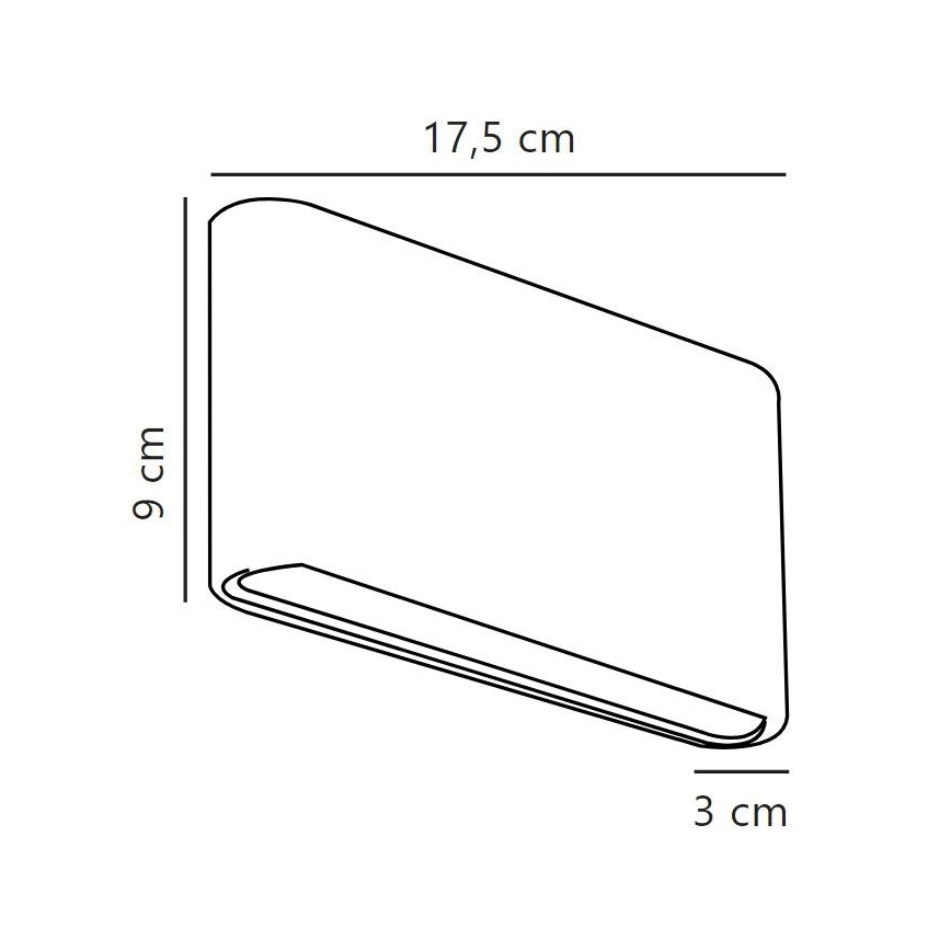 Nordlux - LED Kinkiet zewnętrzny KINVER LED/8,5W/230V IP54 czarny