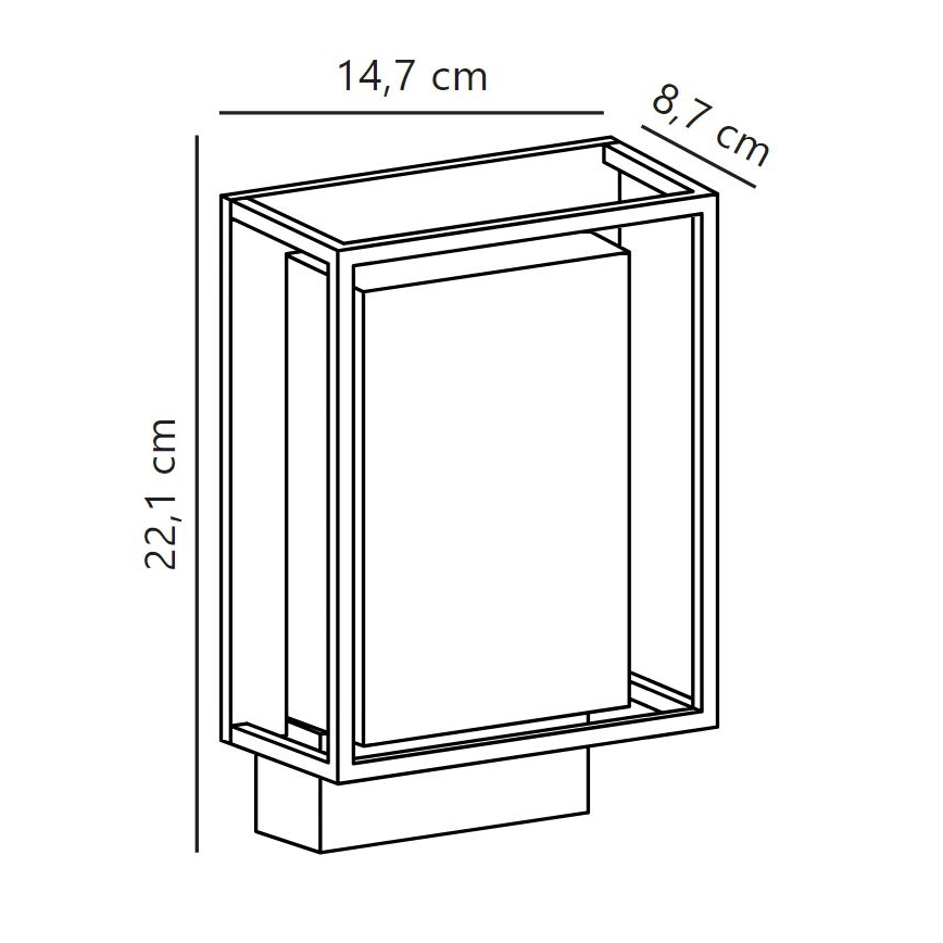 Nordlux - LED Kinkiet zewnętrzny NESTOR LED/8W/230V IP44