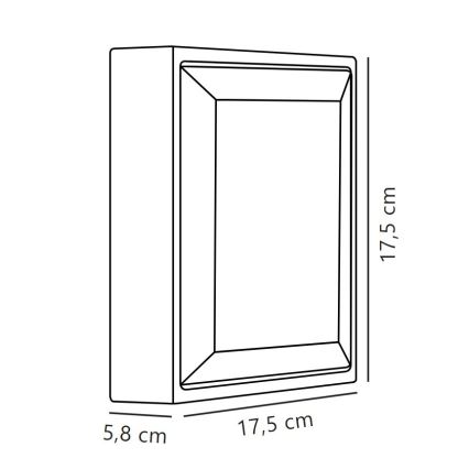 Nordlux - LED Kinkiet zewnętrzny OLIVER LED/9W/230V IP54 17,5x17,5 cm
