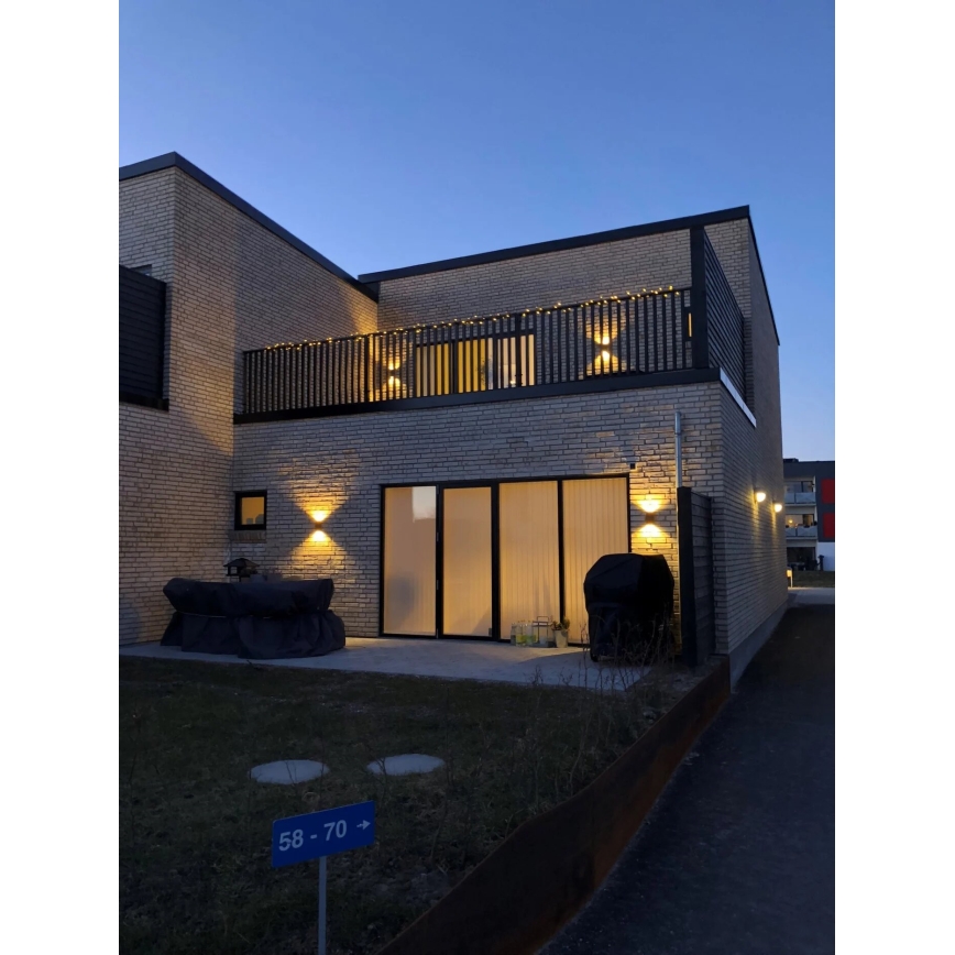 Nordlux - LED Kinkiet zewnętrzny ROLD LED/10,5W/230V 3000K IP54 czarny