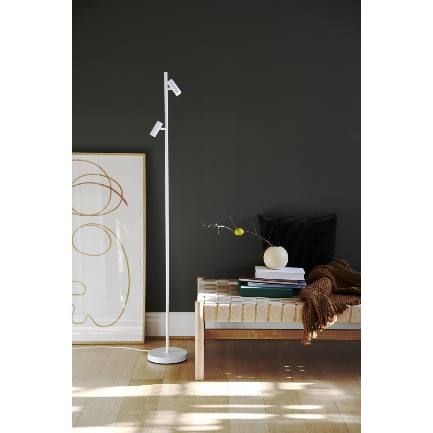 Nordlux - LED Ściemnialna dotykowa lampa podłogowa OMARI 2xLED/3,2W/230V biały