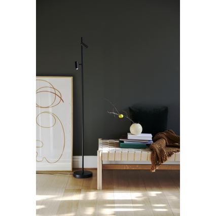 Nordlux - LED Ściemnialna dotykowa lampa podłogowa OMARI 2xLED/3,2W/230V czarny