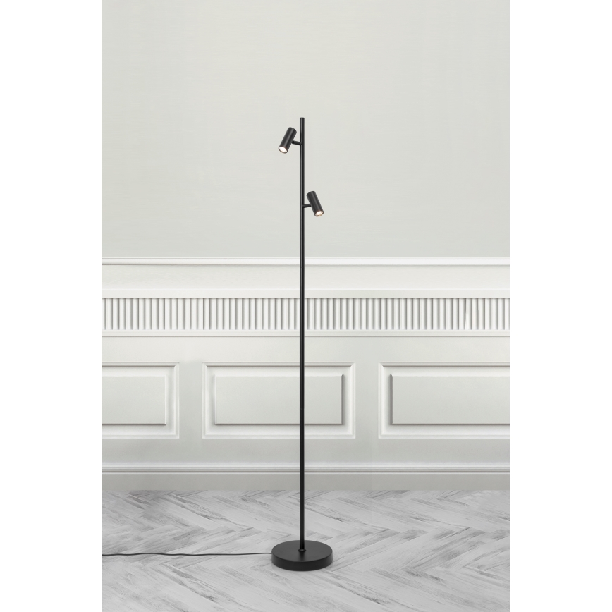 Nordlux - LED Ściemnialna dotykowa lampa podłogowa OMARI 2xLED/3,2W/230V czarny